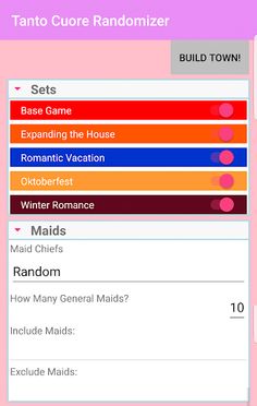 Tanto Cuore Randomizer - Screenshot 1