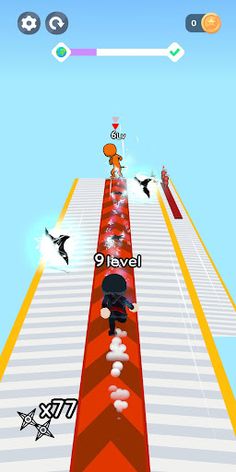 Ninja Sky Race - Arcade Runner - Screenshot 3