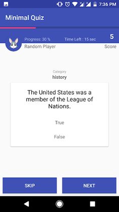 Minimal Quiz (alpha) - Screenshot 2