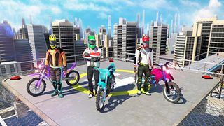 Bike Stunts 3D - Rooftop Chall - Screenshot 2
