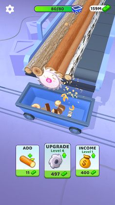 Idle Cutter: Wood Slice - Screenshot 2