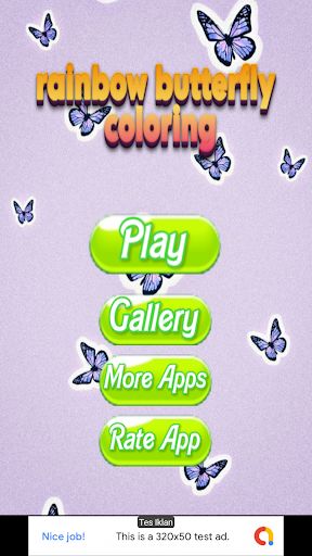 rainbow butterfly coloring - Screenshot 3