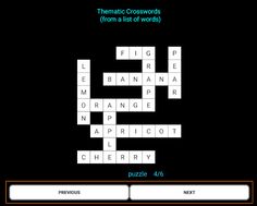 Thematic Crosswords - Screenshot 2
