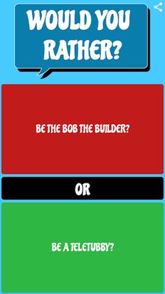 Would You Rather? Kids Edition - Screenshot 1