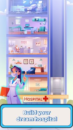 Idle Hospital: Management game - Screenshot 1