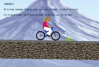 biking downhill - Screenshot 1