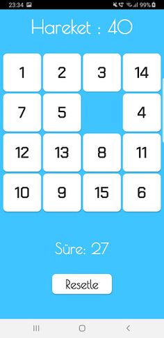 Sayı Kaydırmalı Bulmaca Oyunu - Screenshot 2