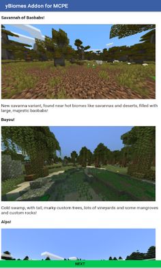Addon yBiomesCraft for Minecra - Screenshot 1