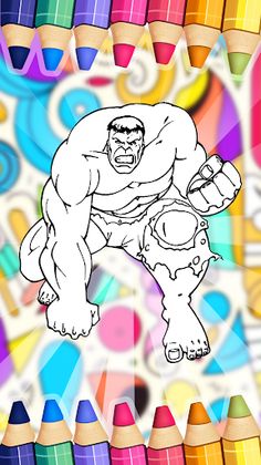 Super Hero Coloring book - Screenshot 1