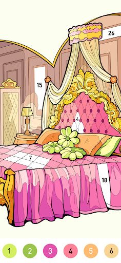 Heart Love Color By Number - Screenshot 1