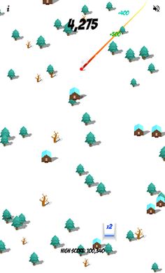 Downhill Slalom Mountain Run - Screenshot 1