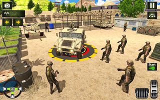 Army truck driving truck games - Screenshot 2