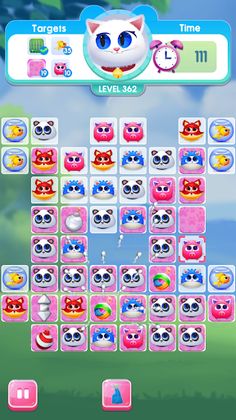 Kitty Jewel Story - Match 3 - Screenshot 3