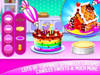 Cake Maker Sweet Bakery Games - Screenshot 1