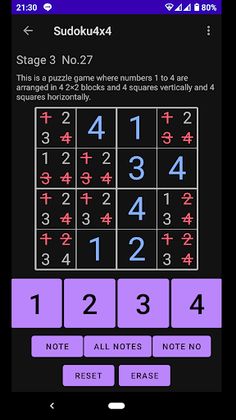 Sudoku4x4 - Screenshot 3