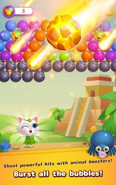 Bubble Shooter: Cat Island - Screenshot 2