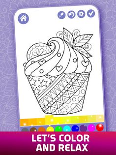 Relaxing Adult Coloring Book - Screenshot 4