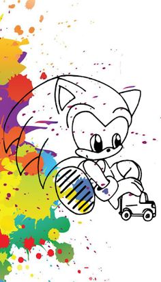 Soni coloring games hedgehog - Screenshot 3
