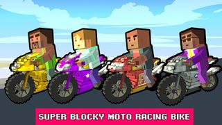 Blocky Moto Rider - Motorcycle - Screenshot 3