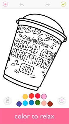 Grimace Shake Coloring Book - Screenshot 4