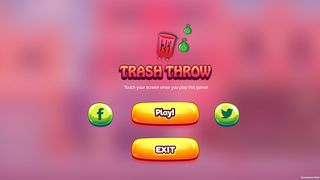 Touch game - Trash Throw - Screenshot 1