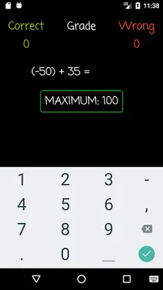 Addition Practice: Negative N - Screenshot 1