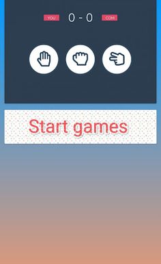 حجرة ورقة مقص لعبة تسلية - Screenshot 1
