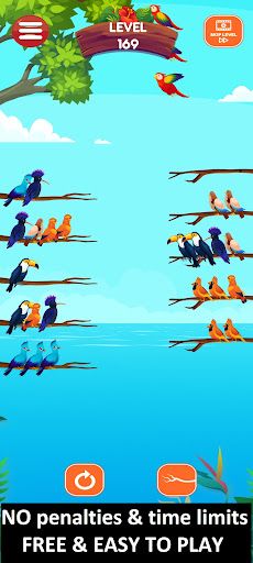 Bird Sort Pro : Color Puzzle - Screenshot 1