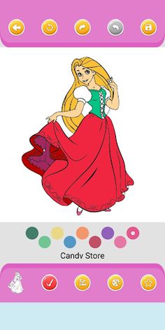 Princesses to paint and color - Screenshot 3