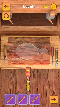 Wood Cutter 3D - Wood Carving - Screenshot 2