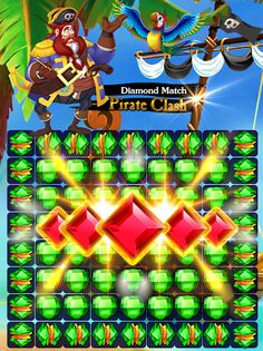 Diamonds Match Pirate Clash ⚓ - Screenshot 1