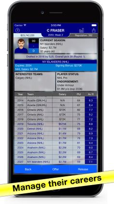 Hockey Agent: Team Manager sim - Screenshot 2