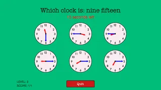QS Clocks - Learn to tell time - Screenshot 2