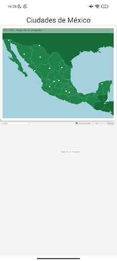 Ciudades de México Juego Mapa - Screenshot 1