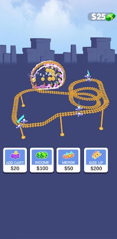 Crazy Coaster Idle - Screenshot 3