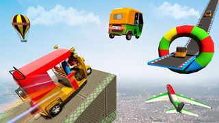 Modern Tuk Tuk Auto Stunt Game - Screenshot 1