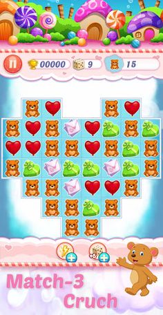 Love Candy Match 3 - Screenshot 1