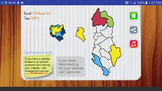 Albania Map Puzzle Game - Screenshot 2