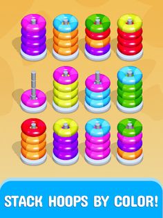 Hoop Stack - Color Sort Puzzle - Screenshot 3