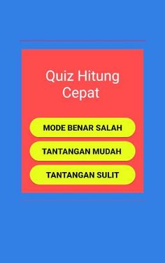 Quiz Hitung Cepat - Screenshot 1