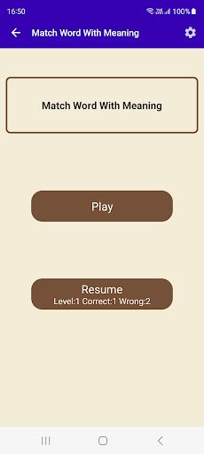 Match Word With Meaning - Screenshot 1