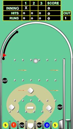 Baseball Pinball-Pachinko game - Screenshot 1