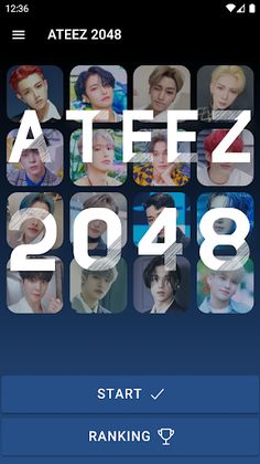ATEEZ 2048 Game - Screenshot 1