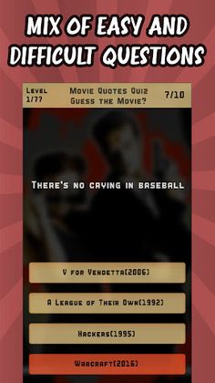 Movie Quotes Trivia Quiz - Screenshot 4