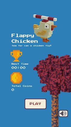 Flappy Chicken 3D - Tap to Fly - Screenshot 1
