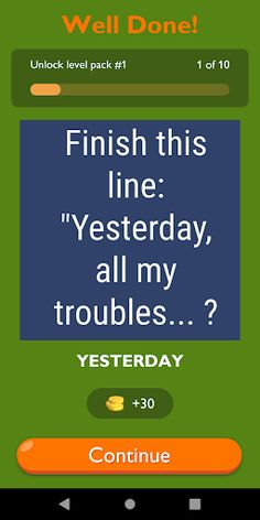 Beatles Song Challenge Game - Screenshot 2