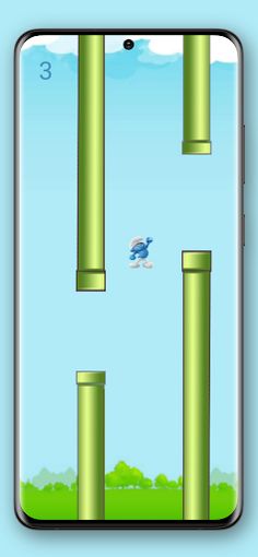 Flappy Smurf Cat - Flying cat - Screenshot 2
