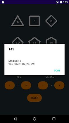 RPG Dice Roller - Screenshot 3