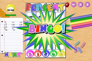 Percent Bingo for Education - Screenshot 1