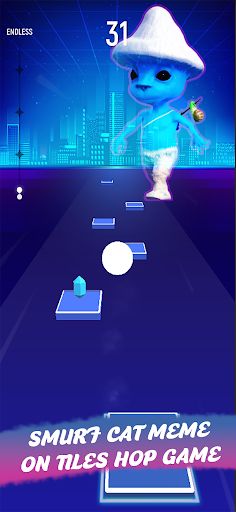 Smurf Cat Music Tiles Hop - Screenshot 1